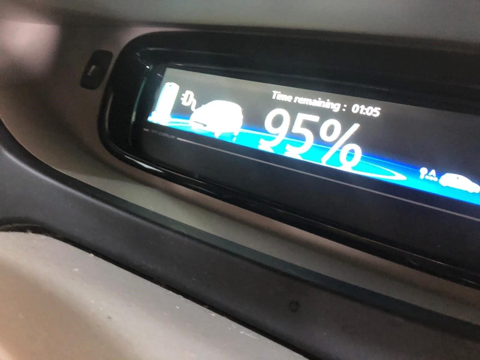 An electric vehicle charging at Ace Auto Centre